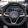 Univerzálny tenký kryt volantu z pravej kože pre VW Polo Plus, priemer 38 cm, športový štýl, pre všetky ročné obdobia