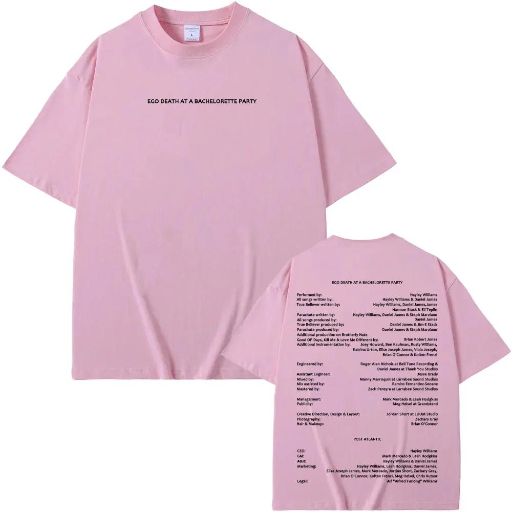 T-Shirt EGO DEATH AT A BACHELORETTE PARTY Hayley Williams 2026 NUOVA TEE Moda Alta Qualità Stampa Grafica Abbigliamento Cotone