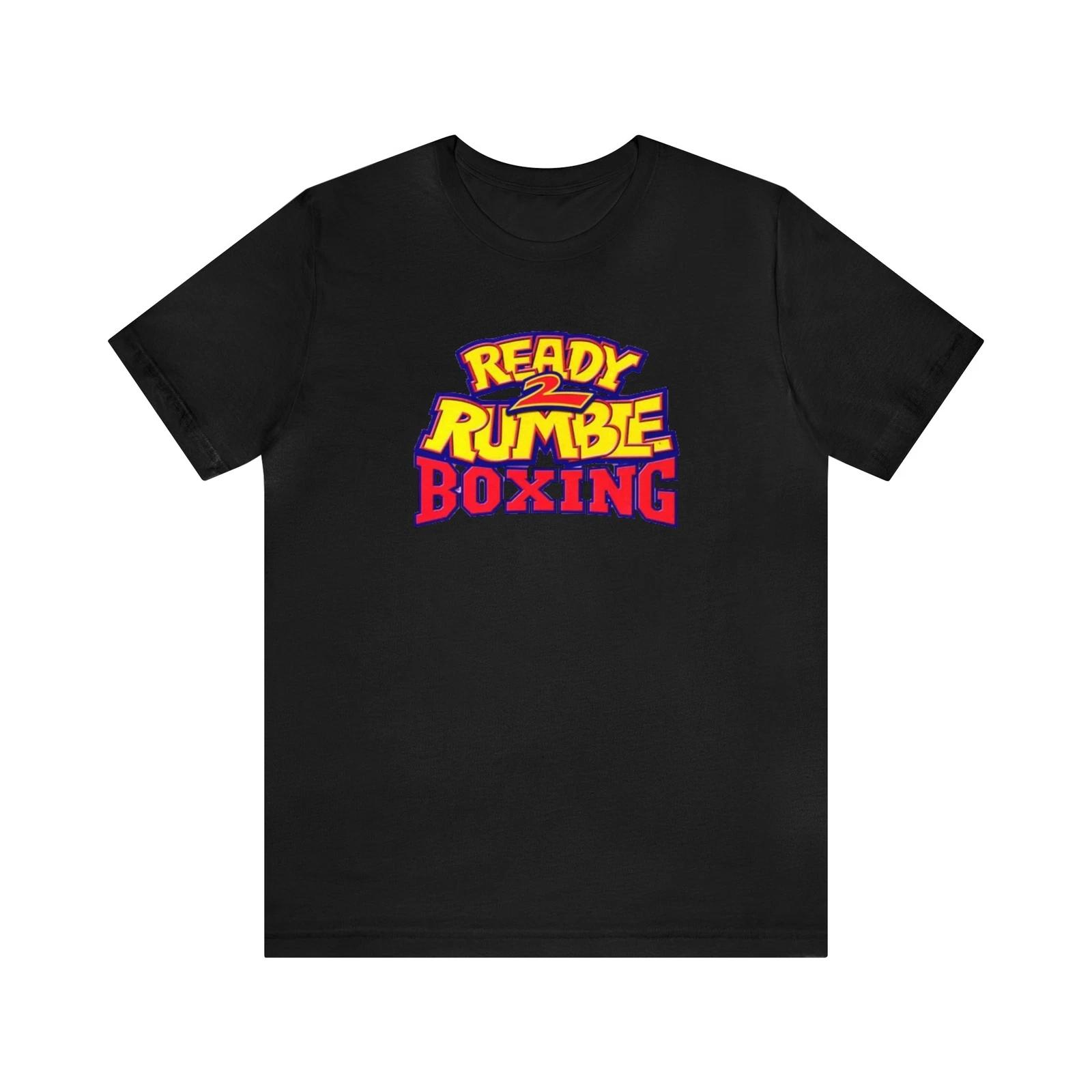 

Ready 2 Rumble Boxing Logo N64 Dreamcast Retro Style Unisex Short Sleeve 100% Cotton T-shirt Mens Womens Tees Top 4XL