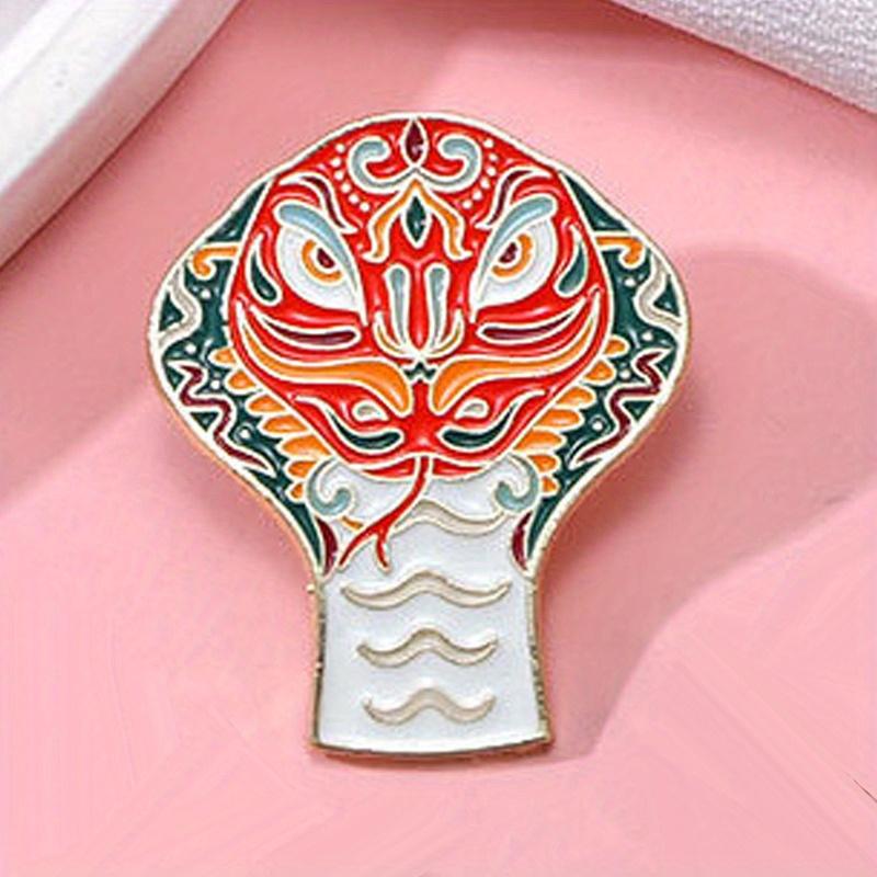 Interesting Enamel Chinese Snake Brooch Cartoon Collar Pin Buckle Badge Accessory