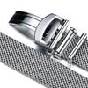 Waterproof Sweatproof Non-rusting Solid Steel Watch Strap for IWC Portofino Series 356501 391033 Woven Mesh Style Strap 20 22mm