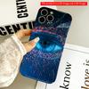 2DFlat Neon Eye Data Stream Phone Case All Inclusive Film Hard Phone Case, Compatible with iPhone 18 Pro Max 17 16 15 14 13 12 11
