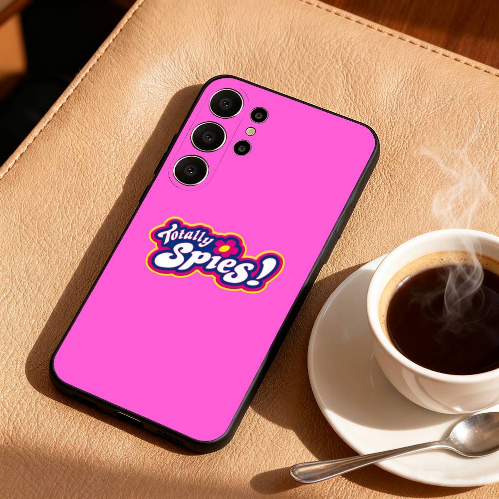 1 Stück T-Totally S-Spies Handyhülle Für Samsung S26,S25,24,23,22,30,21,10,9,Ultra,Plus,Lite,FE Weiche Schwarze Hülle