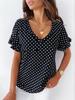 2026 Women's Short-Sleeve Polka Dot T-Shirt - Hot-Selling New Style