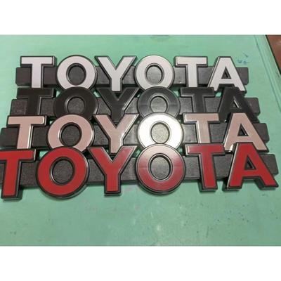 1pc 38x6.5x1.5cm Compatible For Toyota Wildlander, RAV4, Camry, Land Cruiser, RAV4 Front Grille TOYOTA Retro Emblem
