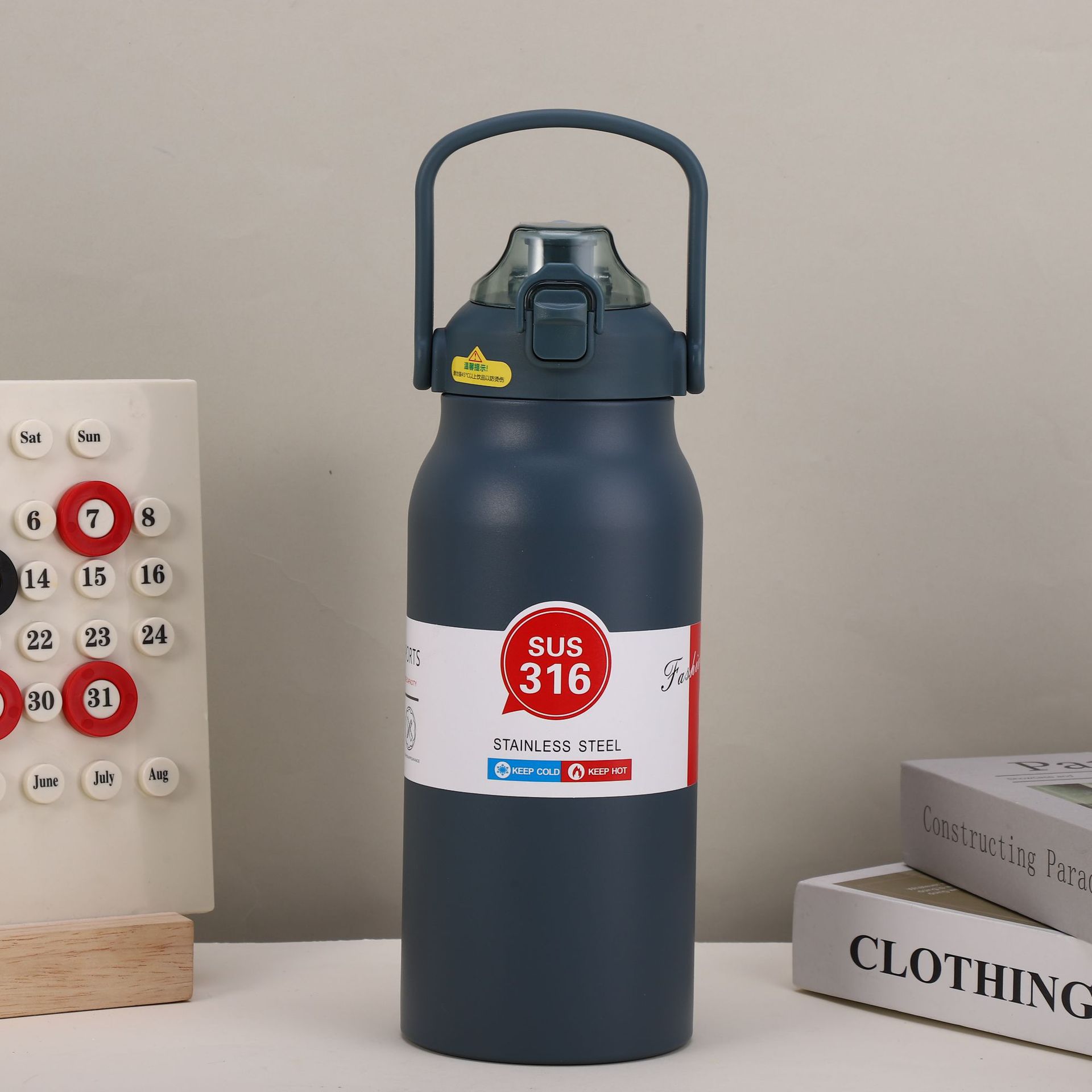 

Термобутылка из нержавеющей стали, портативная термокружка, 1500 мл, большая емкость, термос, бутылка для воды, стакан, термосы, уличная Therma 1000ml