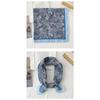 Korean Ins Style Versatile Floral Small Square Scarf For Women