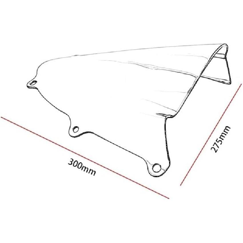 Motocycle Windshield Spoiler Motorcycle Windshield Windscreen Motorcycle Wind Screen Deflector Protector Accessories for Suzuki GSX-R1000 GSXR 1000