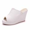 Fashion Plus Size Shoes for Women 34-41 Summer Fashion Peep Toe Platform Wedges Slip on Slippers Casual High Heel Sandals Women Footwear