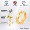 Classic Mobius Rings for Men Women,Forever Love Stainless Steel Couples Finger Ring,Simple Wedding Ring Engagement Ring Gift