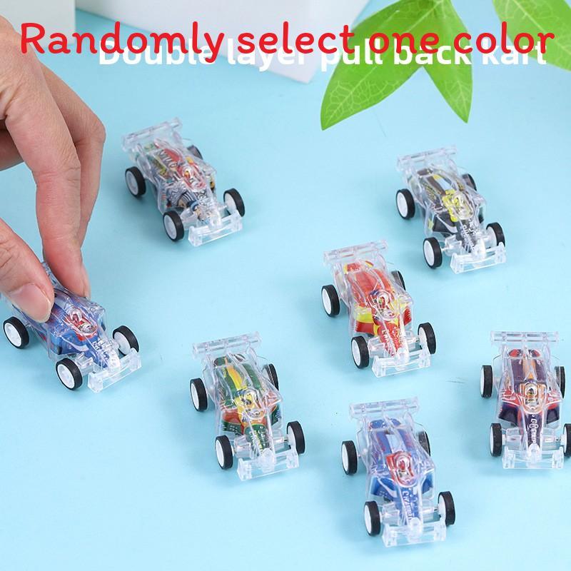 

Пластиковая гоночная мини-машинка с функцией отскока, подходит для детской игровой комнаты