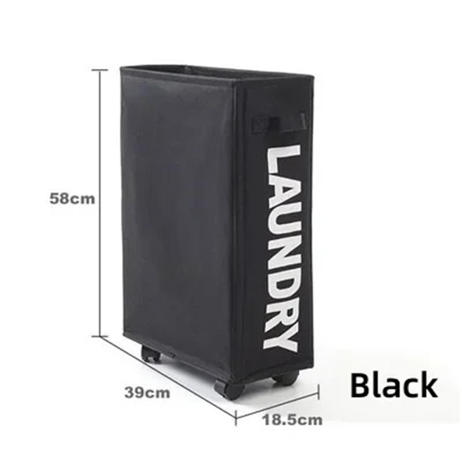 Foldable Laundry Basket Dirty Clothes Basket Clothes Organizer Yoga Storage Basket Home Assortment Box with Wheel Laundry Basket
