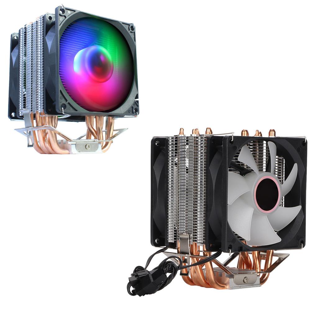 CPU Cooler RGB Lighting Effect Direct Contact Silence Widely Used Computer CPU Cooling FansDual Fan