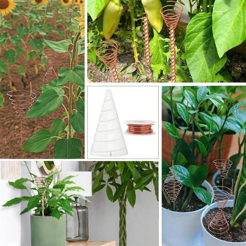 20m Reiner Kupferdraht für Gartenarbeit und Pflanzenstützung Blanker Kupferdraht für Luftpflanzenhalter und Gemüseanbau