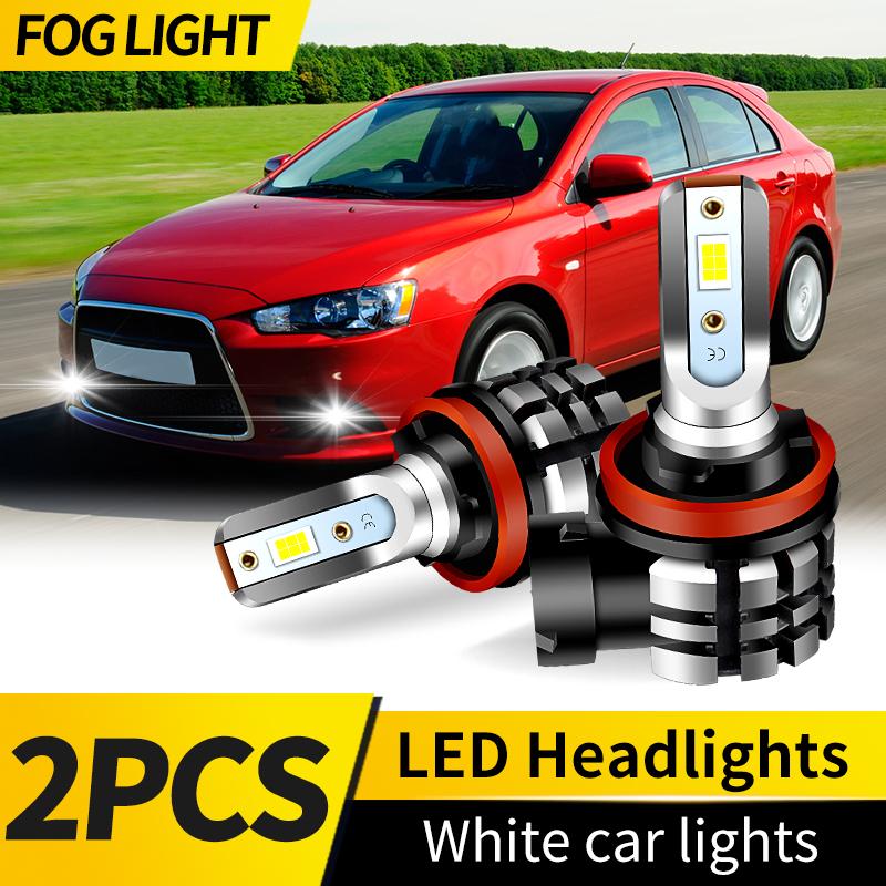 

2PCS For Mitsubishi Lancer 2008-2016 9005 HB3 LED Headlight High Power CSP Canbus 9006 HB4 Turbo Lamp 6000K H11 White Car Light