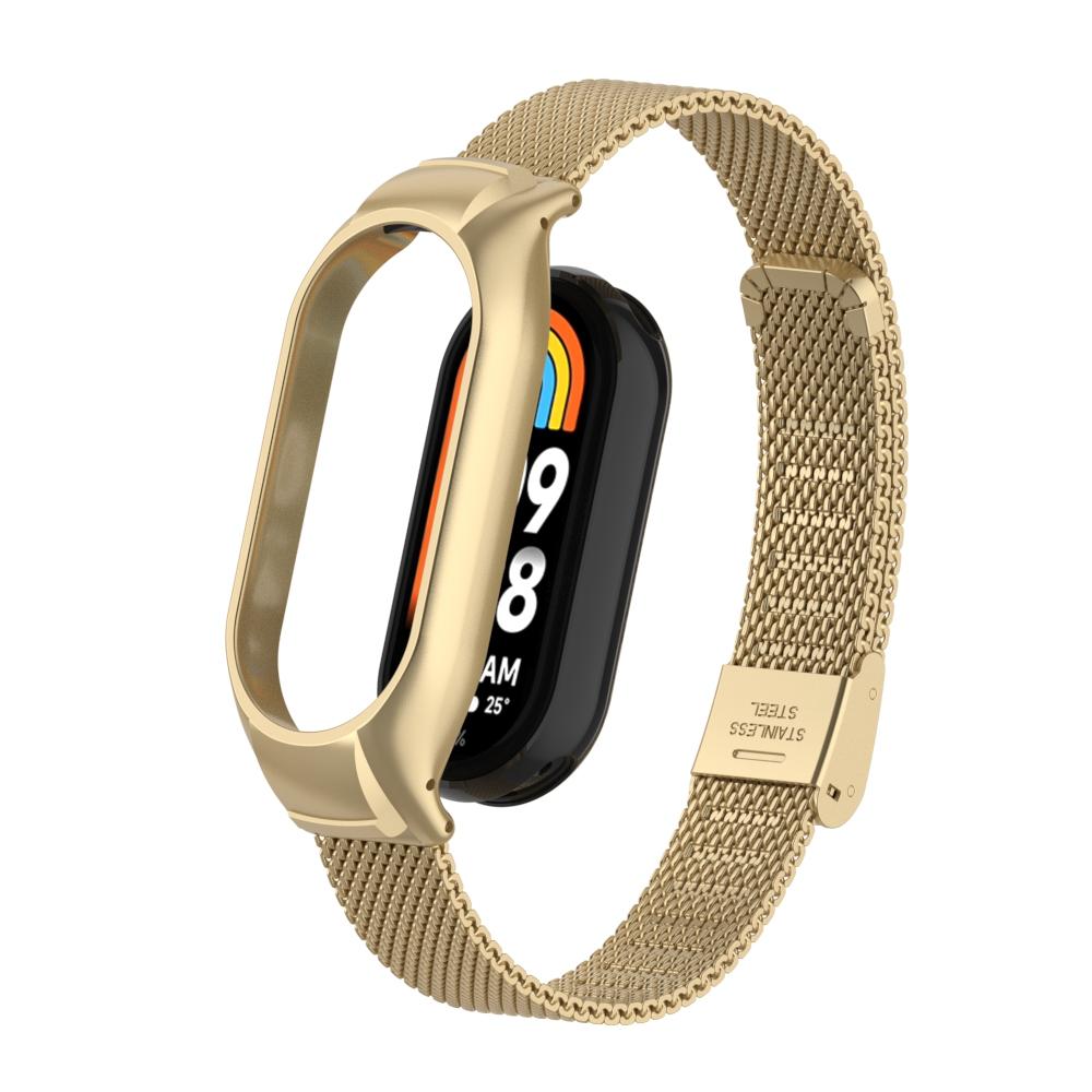 Suitable for Xiaomi Band 10 Strap, Stainless Steel Mesh Buckle Strap, Metal Band Mi Band 9 8 Replacement Strap