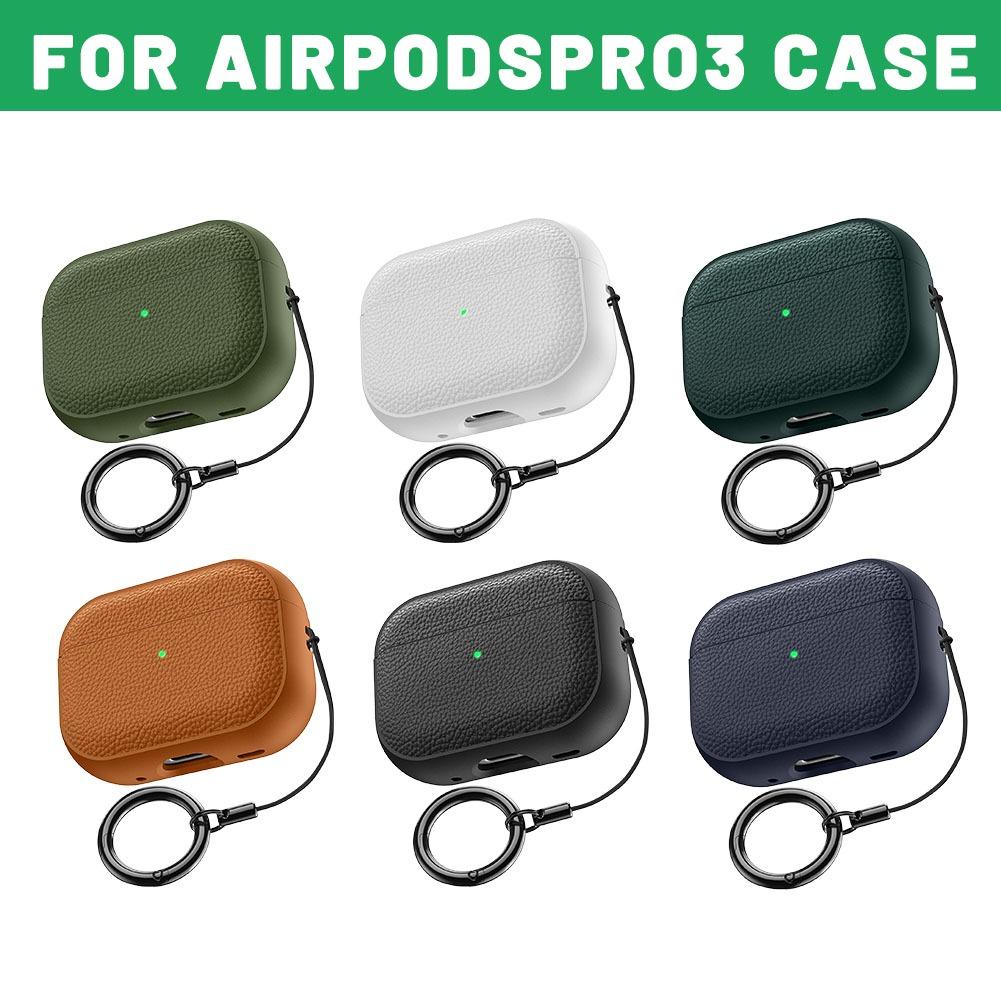 Delicate Lychee-like Material Precise Craft Earphone Shell New Bluetooth Earphone Shell For Airpodspro3 Earphone Protective Case