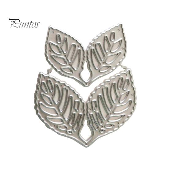 

Листья металлический штамп для скрапбукинга тиснение карты изготовления DIY ремесло трафарет серебряный