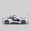 New 1:24 BMW I8 Super Sports Car Alloy Car Model Die-cast Metal Toy Car with Sound and Light Boy Children's Toy Collectible Indoor Ornaments Gift