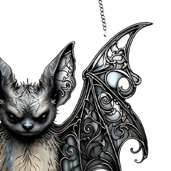 2Pcs Halloween Sun Catcher 2D Acrylic Witch Hat Hanging Ornament