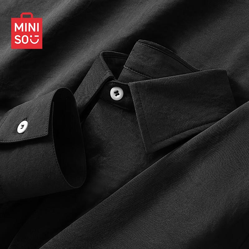 Miniso Men s Ice Silk Long Sleeve Casual Shirt 3XL