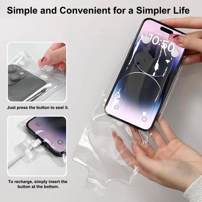 5/10 Stück Verdickte Transparente Handytasche Wasserdichte & Staubdichte Tasche Universelle Multifunktionale Aufbewahrungstaschen für Mobiltelefone