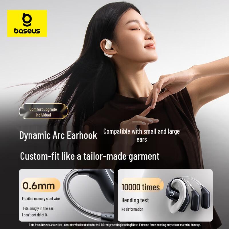 Baseus Căști Bluetooth Sport cu Conducție Aeriană cu Urechi Deschise Eli 2i Fit