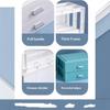 Plastic Desktop Storage Drawer Organizer With Stackable Design And Large Capacity Perfect For Home Office Storing Stationery