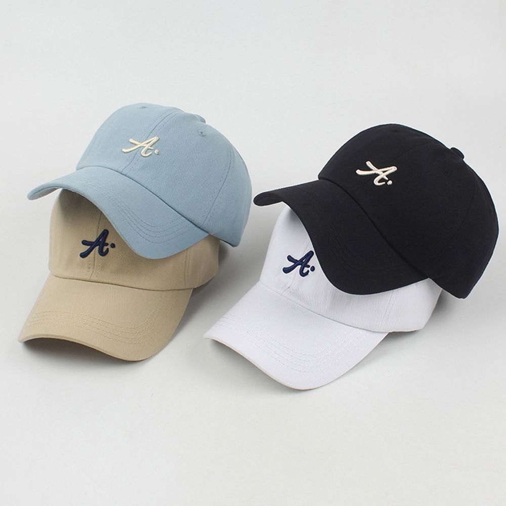 Casual Male Outdoor Cotton Girls Letter A Baseball Cap Snapback Hat Visors Cap Korean Style Cap