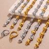 Simple Temperament Hollow Love Earrings Bracelet Necklace Light Luxury High-End Set