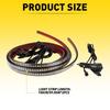 2 Truck Tailgate 60" LED Light Strobe Bar Strip Tail Light Bar Warming EXV