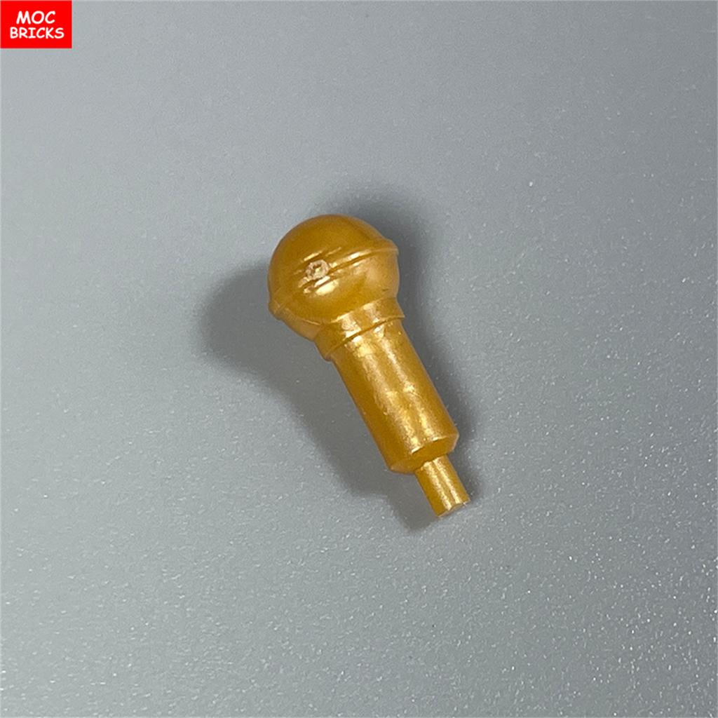 10pcs/lot MOC Bricks Utensil Microphone Fit with 90370 Movie Building Blocks DIY Dolls Toys For Children Gifts