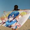 K-Kagamine-Len Microfiber Printed Beach Towel Mountain Climbing Yoga Beach Swimming Running Absorbent Soft Towel