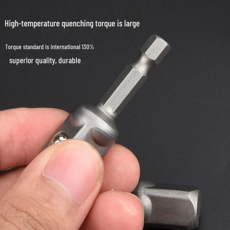 Hex Shank Power Extension and Drill Adapter: 1/4, 3/8, 1/2 Square Impact Wrench Conversion Rod