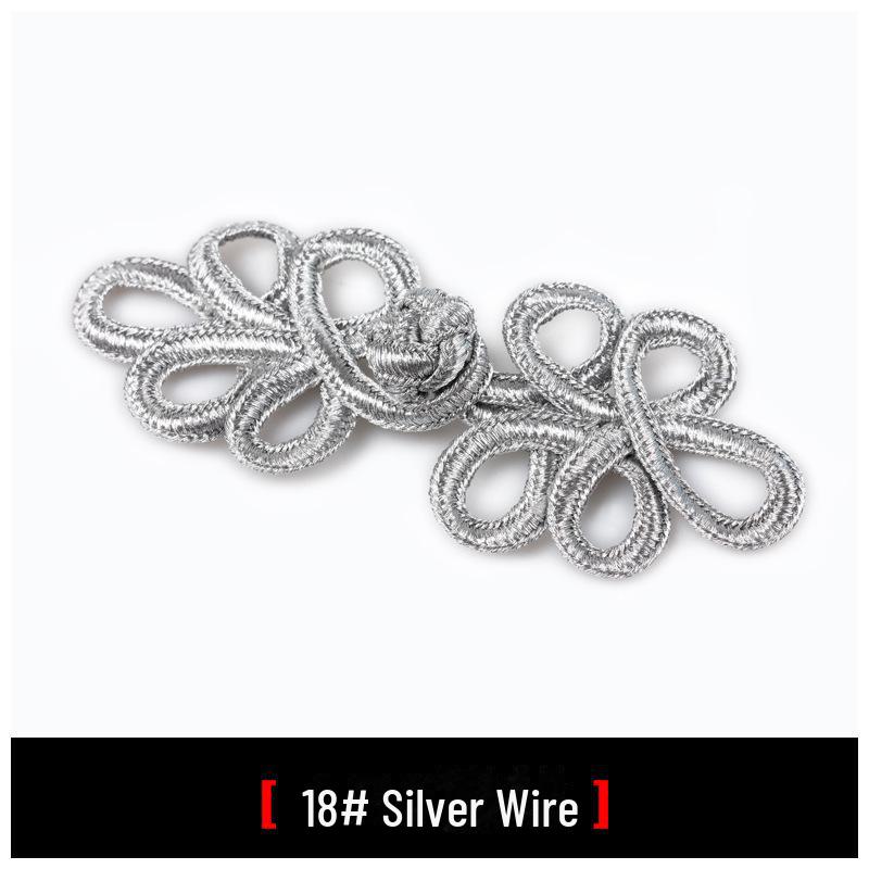 Handgefertigte fünfblättrige knopfartige Blumen für chinesische Retro-Tang-Anzüge und Cheongsam-Tanzkostüme für Kinder