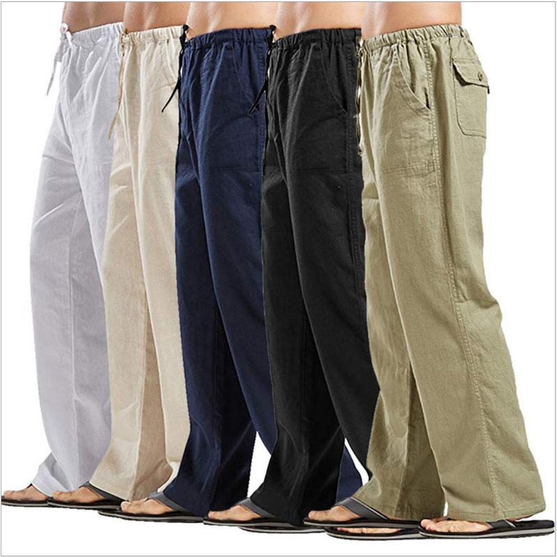 Mens Baggy Tracksuit Bottoms Joggers Straight Leg Sports Pants Loose Trousers