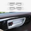 For Toyota Highlander 2020-2022 Matte Silver Inner Door Bowl Sticker Trim 4pcs