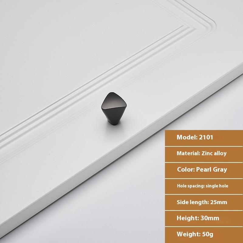 Black Minimalist European Style Cabinet Door Handle Single Hole Drawer Pulls Furniture Hardware Accessory