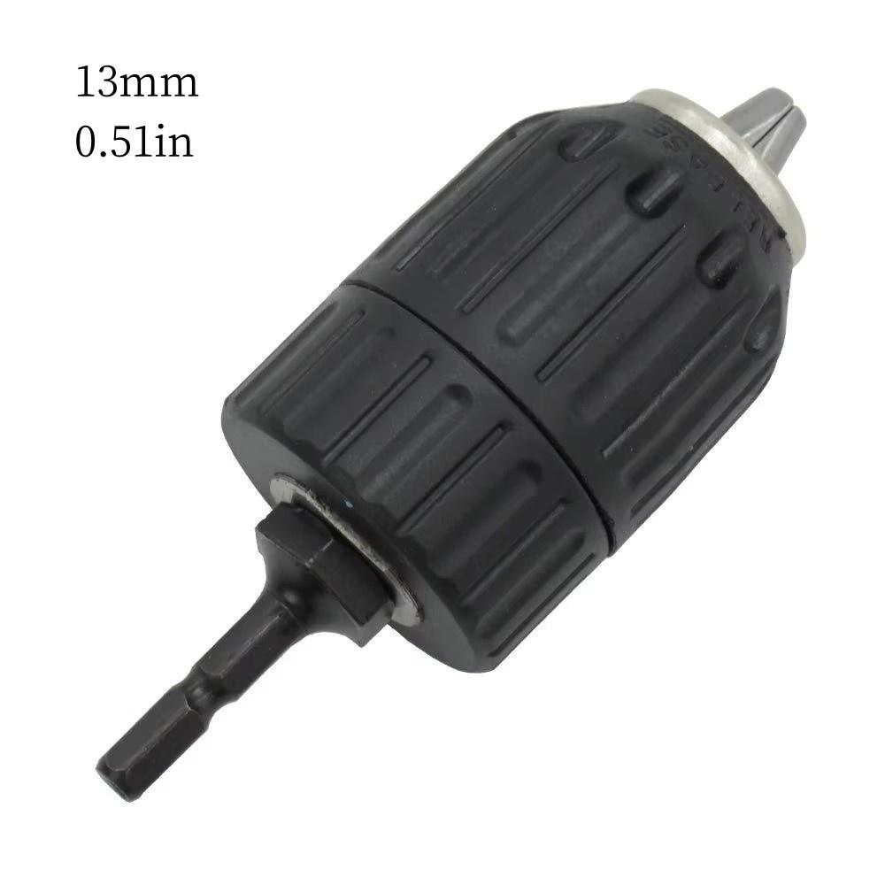 4pcs 1.5-13mm Precise Drill Chuck Converter 1/2"-20UNF Thread Quick Change Adapter SDS-Plus Shank 1/4" Hex