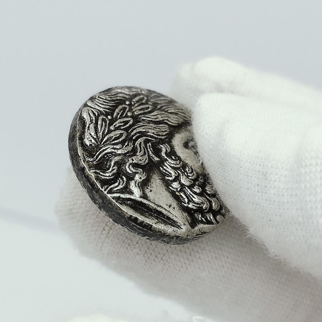 Zeus Ancient Greek Silver Coins, Olympus, Torch of the Gods, Coins, Carvings, Homeric Gifts, Christmas gift, Stocking stuffers