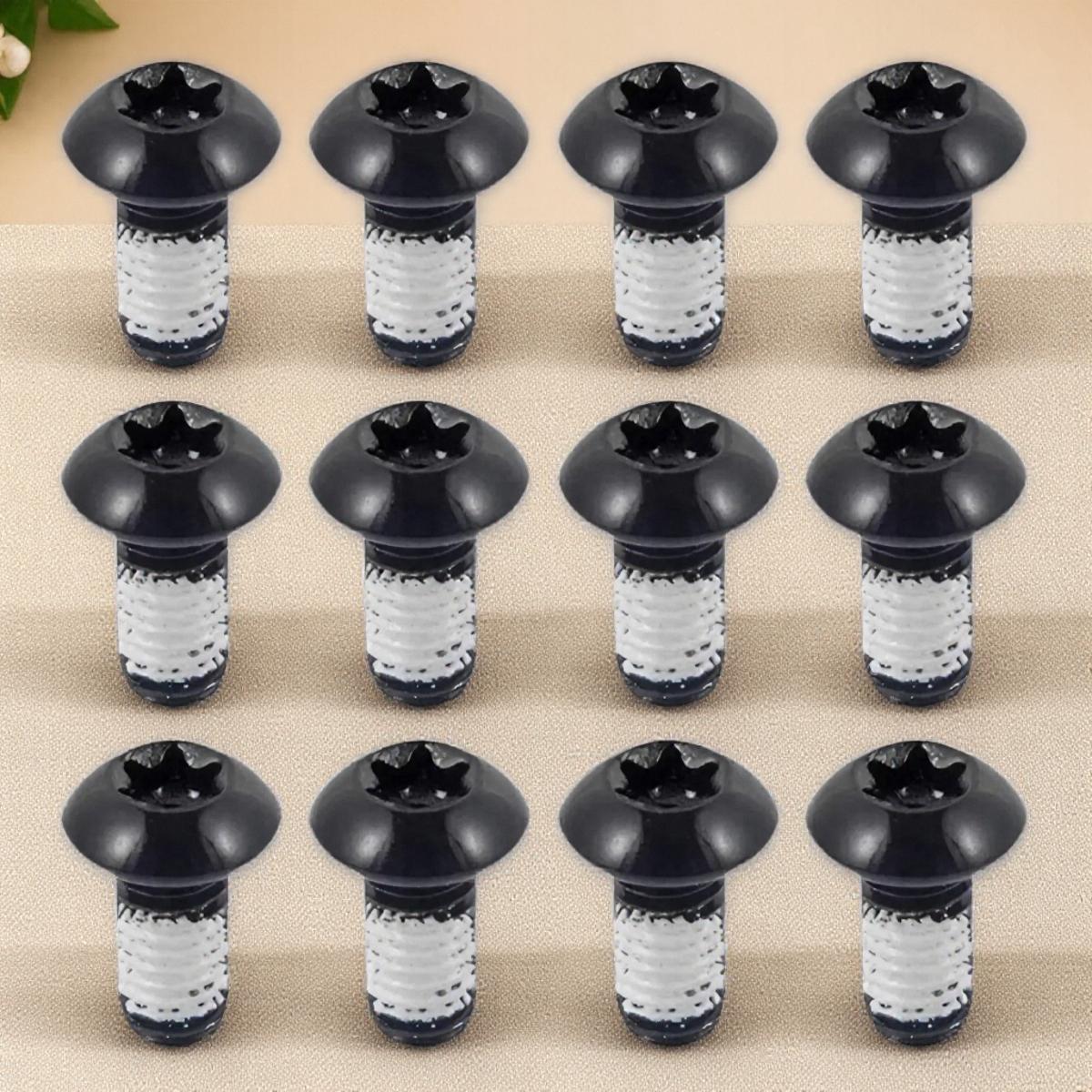 12pcs T25 Torx M5x10mm Stainless Steel Disc Brake Rotor Bolts High Strength Bike Cycling Upgrade Accessories