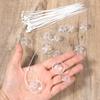15pcs Clear Silicone Suction Cups for Aquariums with Zip Ties Aquarium Suction Cups for Tubing Fish Tank Plant Holder Binding Fish Tank Rubber