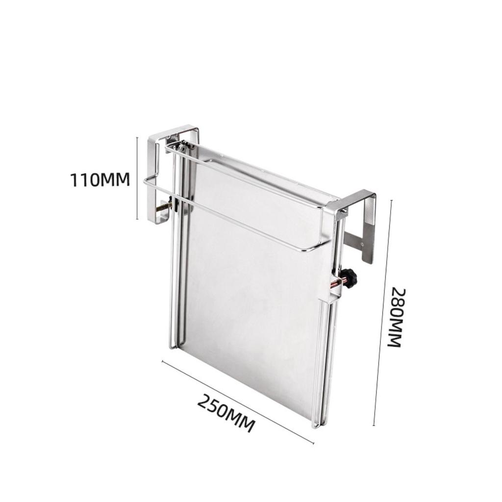 Space-Saving Foldable Cabinet-Door Rack Expandable Fold-down Door with