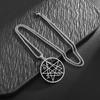 European and American Fashion Necklace Stainless Steel Pendant Satan Death Economics Casual Necklace