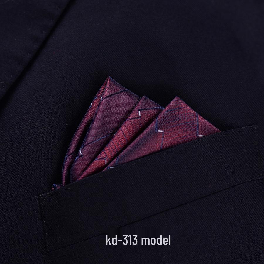 Men's British Red Pocket Square for Business or Wedding
