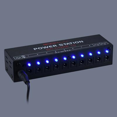 MOSKYAudio Mini napájecí stanice 10 izolovaných DC výstupů pro 9V 12V 18V kytarový efekt s napájením
