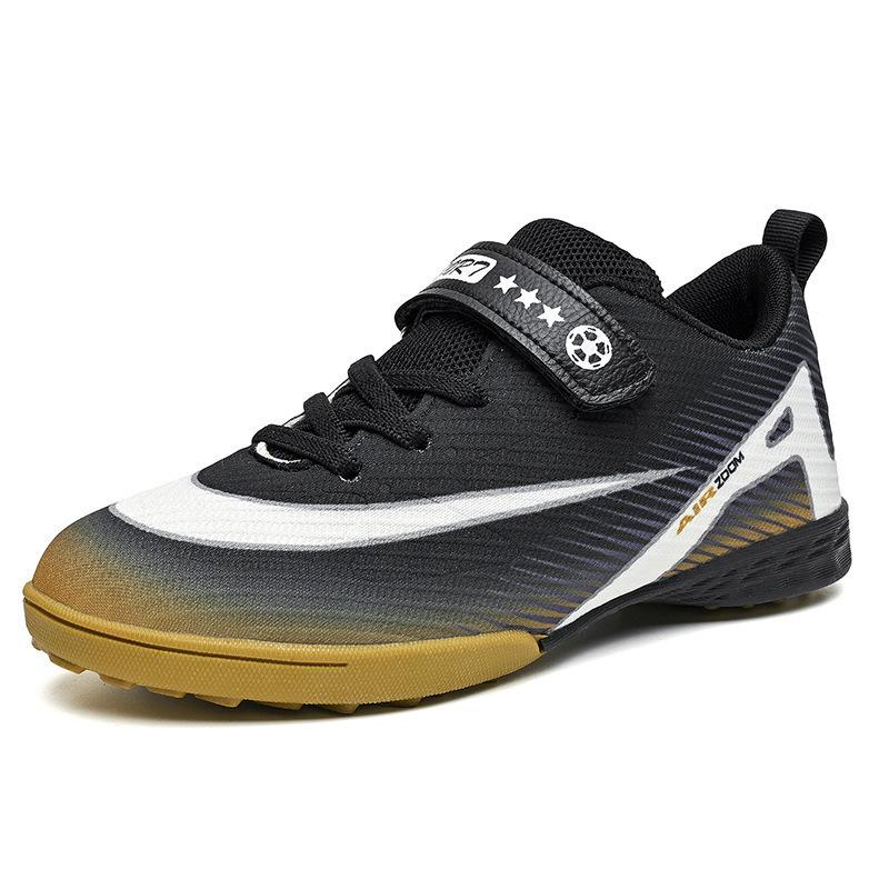 2025 new children's football shoes boys and students girls broken nails Velcro casual game sports shoes