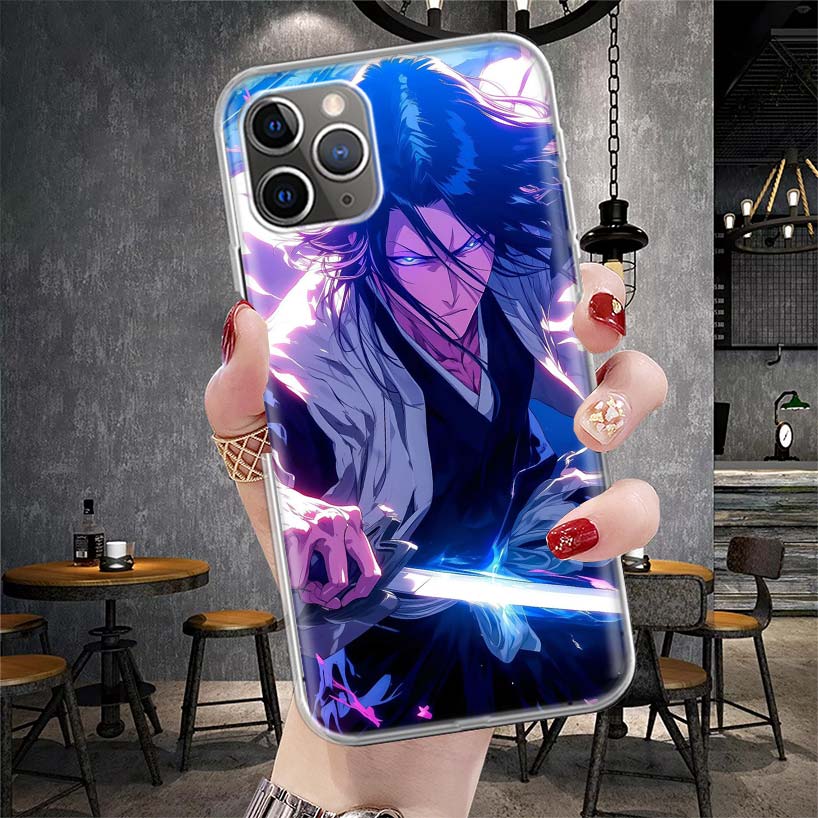 Bleach Kuchiki Byakuya Soft Phone Case For IPhone 11 17 Air 16E 16 Pro Max 15 + 14 Plus 13 Mini 12 Apple 7 SE 8 Fundas Coque 11