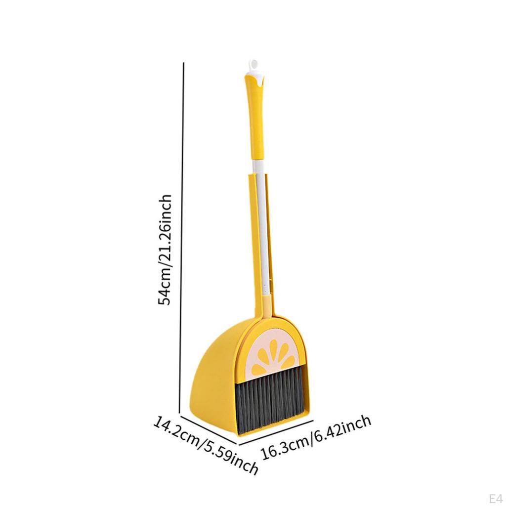 Broom and Dustpan Set Tailored for Kids, Ideal Housekeeping Tools Preschool Age Group