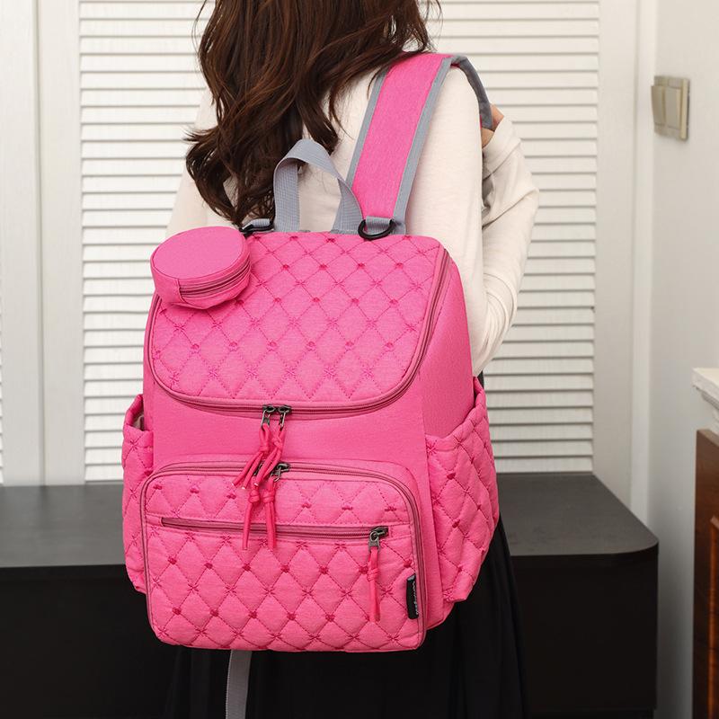 The new European and American multi-functional mommy bag goes out to commute portable mother and baby bag fashionable women's backpack